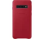 Samsung Leather Cover pro Samsung Galaxy S10, červená