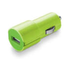 CELLULARLINE STYLE&COLOR autonabíjačka USB, 1A,zelená