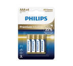 PHILIPS Premium Alkaline AAA (LR03), 4ks