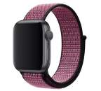 Apple Watch 40 mm Nike sportovní provlékací řemínek, křiklavě růžový/sytě fialový