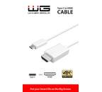 Winner USB-C - HDMI kabel 1,8 m, bílá