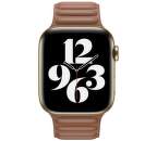Apple Watch 44 mm kožený remienok sedlovo hnedý S/M