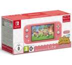 Nintendo Switch Lite Coral​ + kód na hru Animal Crossing: New Horizons + 3M NSO
