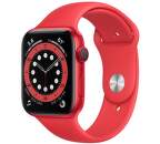 Apple Watch Series 6 GPS + Cellular 44 mm PRODUCT (RED) s červeným sportovním řemínkem