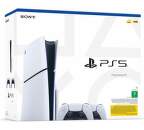 PlayStation 5 (typ modelu - slim) bílá + 2x ovladač DualSense
