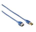 39674 Hama USB 3.0 predlžévací kábel, A konektor - A zásuvka, 1.80 m, modrý