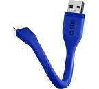 SBS Micro USB datový kabel 12 cm, modrá