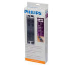 Philips SPN5085B - 8 zásuvek, Tel, DSL, FAX, RJ11, Ant., 3m