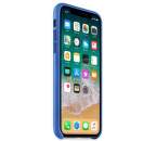 Apple kožené pouzdro pro iPhone X, modrá