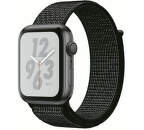 Apple Watch Series 4 Nike+ 44mm vesmírné šedý hliník/černý provlékací sportovní řemínek Nike