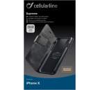 Cellularline Supreme pouzdro pro Apple iPhone X/Xs, černá