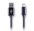AQ Premium PC67018 USB-A 3.1 - USB-C kabel 1,8m, černá