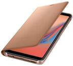 Samsung Wallet Case knížkové pouzdro pro Samsung Galaxy A7 2018, zlatá