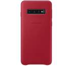 Samsung Leather Case pro Samsung Galaxy S10+, červená