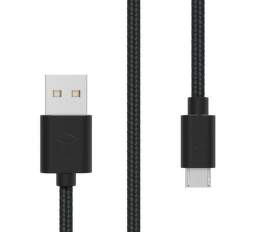 Sturdo Micro USB kabel 2A 1,5m, černá