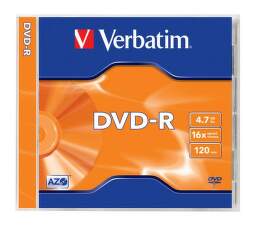 Verbatim DVD-R 4,7GB 16x jewel, 1ks