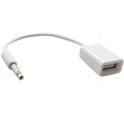 Mobilnet 3,5 mm AUX redukce na USB, bílá