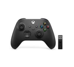 Xbox Wireless Controller BT - Carbon Black + bezdrátový adaptér pro Windows