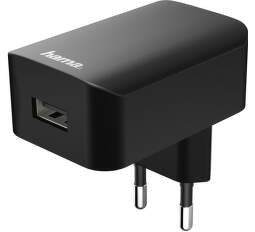 Hama síťová USB nabíječka 5V/1A černá