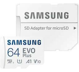 Samsung Micro SDXC 64 GB EVO Plus U1 + SD adaptér (3)