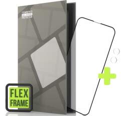 Tempered Glass Protector 2,5D flexi sklo pro Apple iPhone 13 mini  černé + sklo na kameru