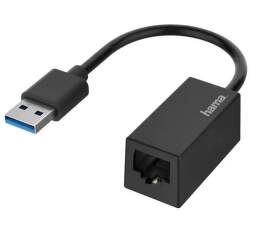 Hama 200325 USB-A - Gigabit Ethernet černý