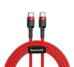 Baseus Cafule Series kabel 2x USB-C PD 2.0 60W 1 m červený