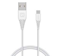 Swissten datový kabel USB/USB-C SuperCharge 5 A 1,5 m bílý