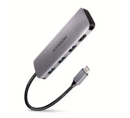 AXAGON USB-C Hub 5v1 stříbrný