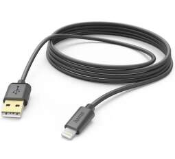 Hama dátový kábel USB-A/Lightning MFi 3 m čierny