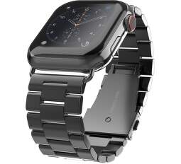 Swissten kovový řemínek pro Apple Watch 42-44 mm černý
