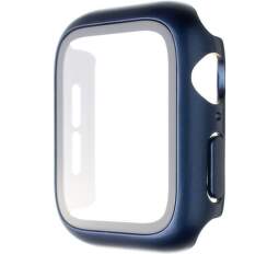 Fixed Pure+ pouzdro pro Apple Watch Series 7 41 mm modré + sklo
