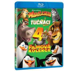 Madagaskar a Tučňáci z Madagaskaru - kolekce 4 filmů na Blu-ray discích