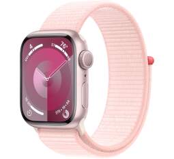 Apple Watch Series 9 GPS 41 mm růžový hliník s růžovým řemínkem