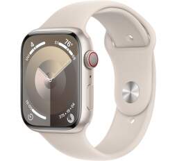 Apple Watch Series 9 GPS + Cellular 45 mm hvězdně bílý hliník M/L