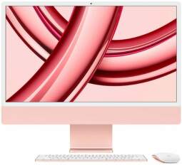 Apple iMac 24" (2023) 4,5K Retina M3/8jádrové GPU/8 GB/256 GB/MQRD3CZ/A růžový