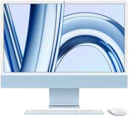 Apple iMac 24" (2023) 4,5K Retina M3/8jádrové GPU/8 GB/512 GB/MQRR3CZ/A modrý