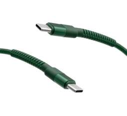 Mobilnet 2x kabel USB-C 60 W 1 m zelený