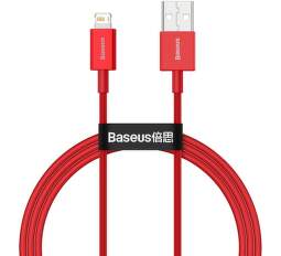 Baseus Superior datový kabel USB-A/Lightning 2,4 A 1 m červený