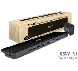 Club 3D CSV-1564W65 USB-C Triple Display Dynamic 65 W dokovací stanice