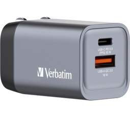 Verbatim GNC-35 GaN nabíječka USB/USB-C PD QC 3.0 35 W šedá