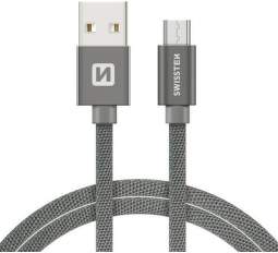 Swissten kábel USB/Micro USB 1,2 m, šedá