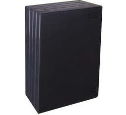 ESPERANZA Box na 1 DVD - 14 mm čierny, 5-pack vo fólii