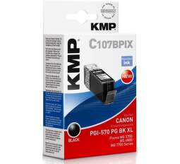 KMP PGI570PG BK XL, C107BPIX recyk. nápl