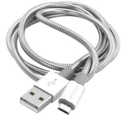 Verbatim datový kabel micro USB 1 m, stříbrná