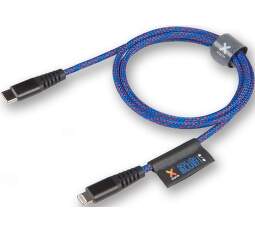 Xtorm Solid USB-C/Lightning kabel 1m, modrá