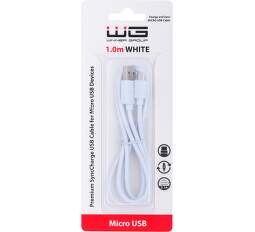 Winner datový kabel Micro USB 1 m bílý