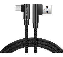 Swissten Arcade datový kabel USB-A/Micro USB 1,2 m černá