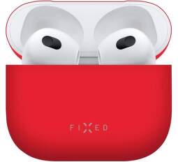 Fixed Silky pouzdro pro Apple Airpods 3 2021 červené