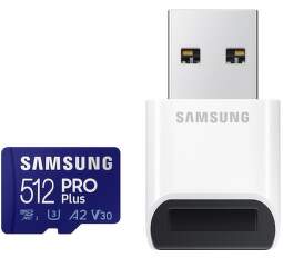 Samsung MicroSDXC PRO Plus 512 GB + USB adaptér